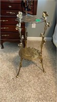 2 Tier Brass/Cast Table
2 foot Tall