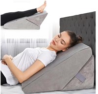 Bed Wedge Pillow - Adjustable Folding Memory
