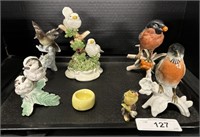 Goebel Porcelain Birds, Italian Made Porcelain