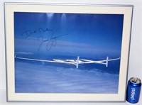 Signed Photo of Voyager  Aircraft Rutan Yeager