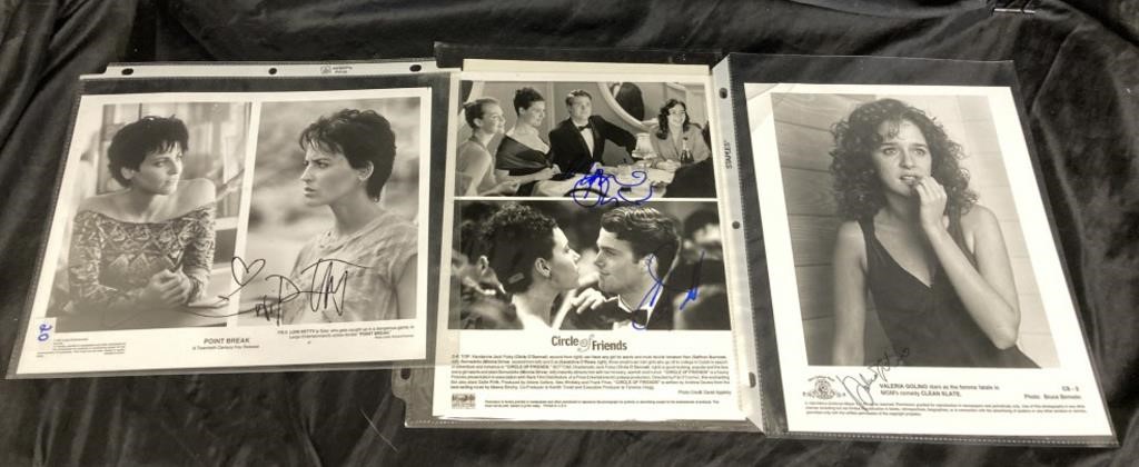 SIGNED CELEBRITY PHOTOS / 3 PCS