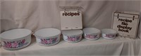 Nesting Enamelware Mixing/Storage Bowls w/ Lids