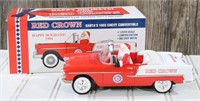 Red Crown Gasoline Santa's 1955 Chevy Convertible