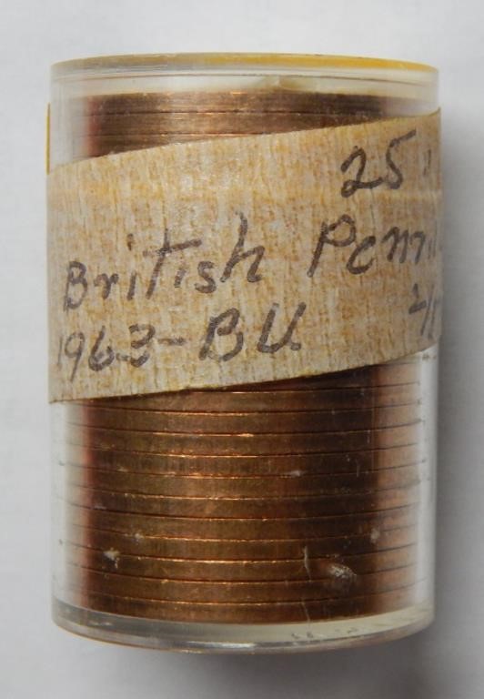 (25) 1963 Great Britain Large Pennies