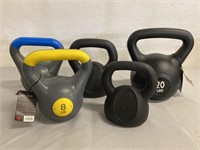 TKO & More Cement- Filled Kettlebells