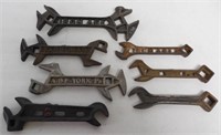 lot of 7 wrenches Farquhar, Iron Age, ABF others