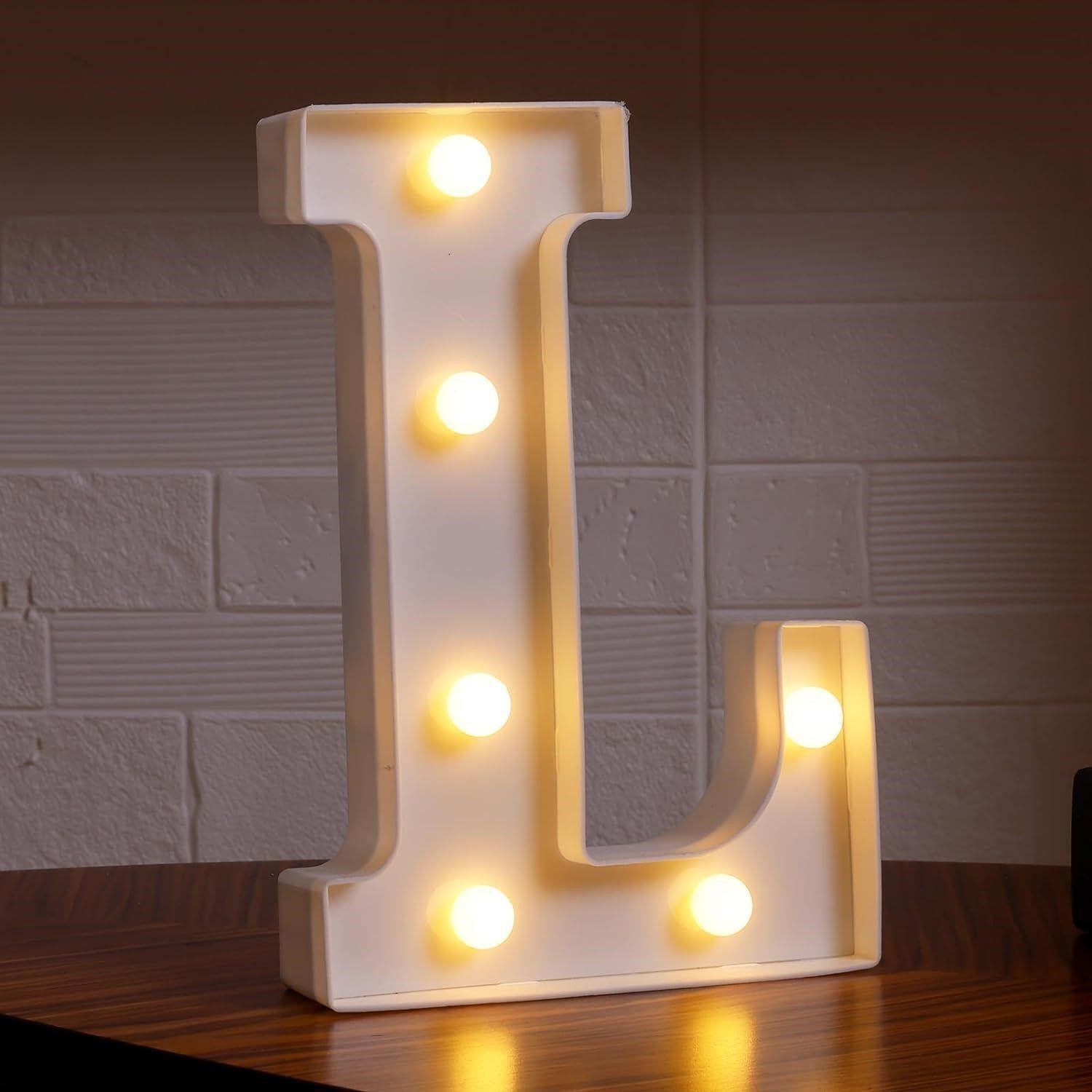 "L" Led Light Up Letter