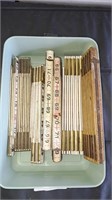 Flat of carpenter rulers