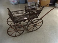 Vintage Wicker Stroller