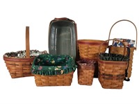 7 Longaberger Baskets