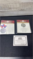 1978 Commonwealth Games Silver Dollar With COA