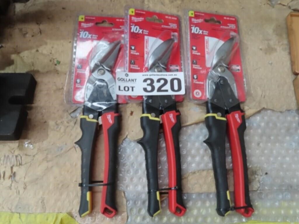 3 Milwaukee Offset Snips