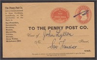 California Penny Post Company (#34LU7) with fake a