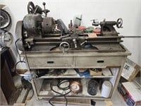 Atlas 3ft Steel Lathe with foot pedal control on