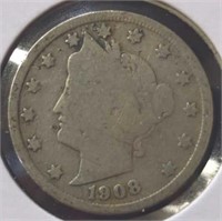 1908 Liberty Head V. Nickel