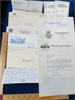 40’s Funeral home stationary Life Insurance