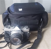 Olympus OM-1 with 50mm F 1.8 Lens and Carry Case