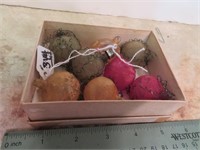 Box of 8 Small Vintage Ornaments