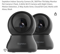 Septekon Indoor Security Camera 2K,