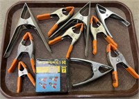 Lot of Various Spring Clamps