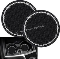 2-Pack Bling Car Cup Holder Coasters Silicone