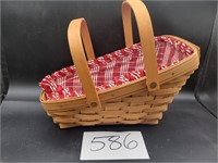 Longaberger Basket: 1995 Cloth and Plastic Liners