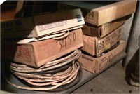 Large group of household wire and scrap copper