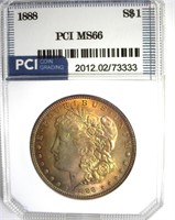 1888 Morgan MS66 LISTS $675