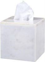 NEW $81 Marble Tissue Box Holder