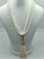 GOLD PLATED STERLING SILVER FRESHWATER PEARL