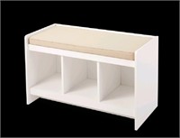 New CANVAS Leslie 3-Cubby Entryway Shoe Storage Be