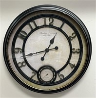 Oversized Sterling Noble Wall Clock 29" Diameter