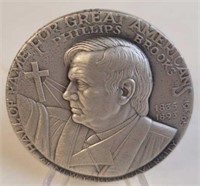 Phillips Brooks Great American Silver Medal