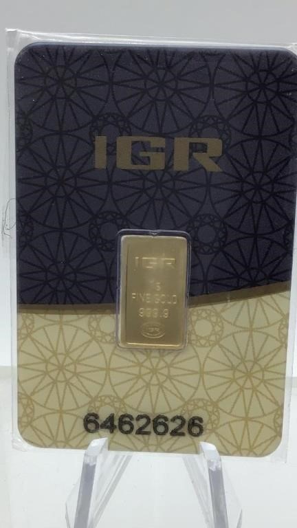 1 gram IGR Gold Bar
