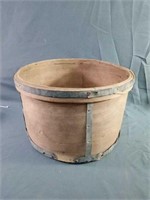 Vintage Wood and Metal Feed Bucket Measures 14.5"
