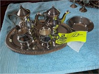 Miniature Tea set, silver plated.