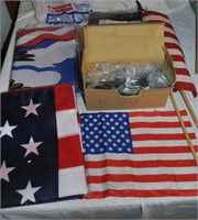flags, flag tops and organizer