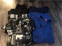 Women’s Sweater Jacket Lot Fleece