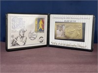 Babe Ruth baseball gold stamp Limited edition