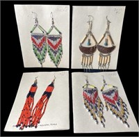 Handcrafted Beaded Chandelier Earrings