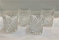 (4) Waterford Crystal Old Fashion Style Glasses