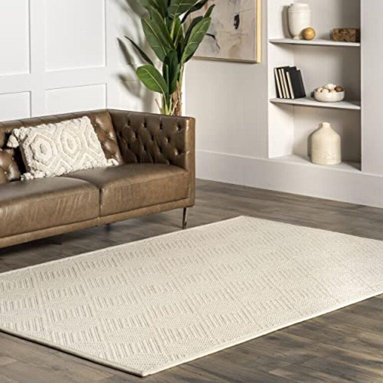 nuLOOM Natural Textured Suzanne Area Rug, 3x5,