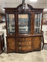 Broyhill Large Lighted China Cabinet.