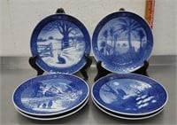 6 Royal Copenhagen plates, see pics