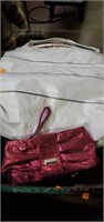 Flat of purse backpacks, Paris Hilton bag,