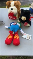 3 new stuffed animals with tags