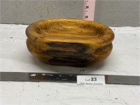 J. Sims Hand Carved Tree Knot Bowl