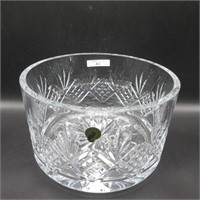 Waterford 8" deep round bowl, crystal
