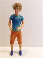1990 Ken Doll Real Hair In Blue Tee And Red Denim