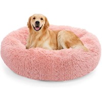 New, Dog Bed Donut Anti Anxiety Fluffy Dog Bed